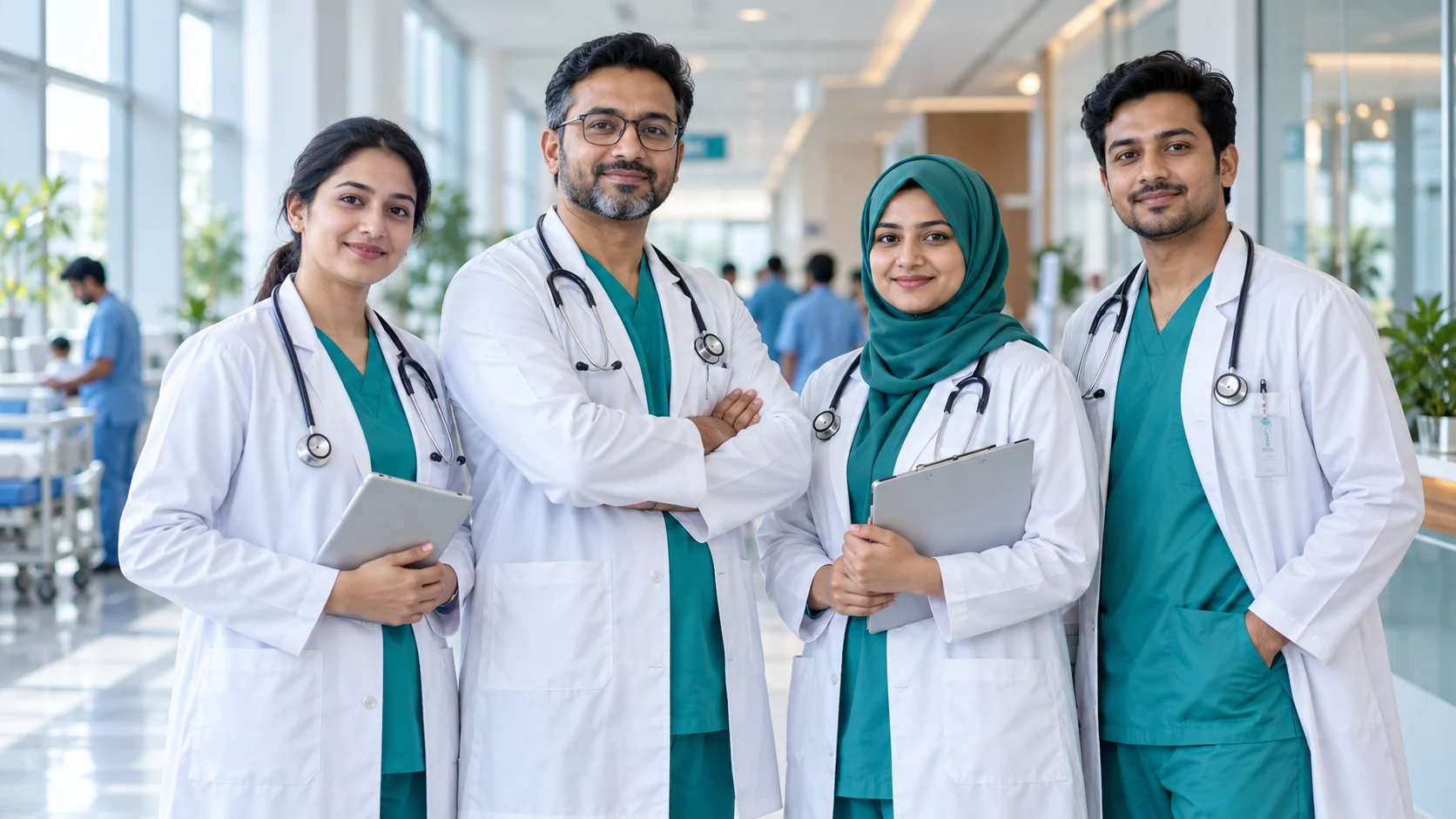 Illustrative healthcare professionals